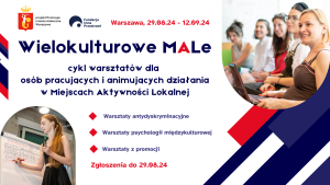 Wielokulturowe MALe - cykl warsztatów dla osób pracujących i animujących Miejsca Aktywności Lokalnej